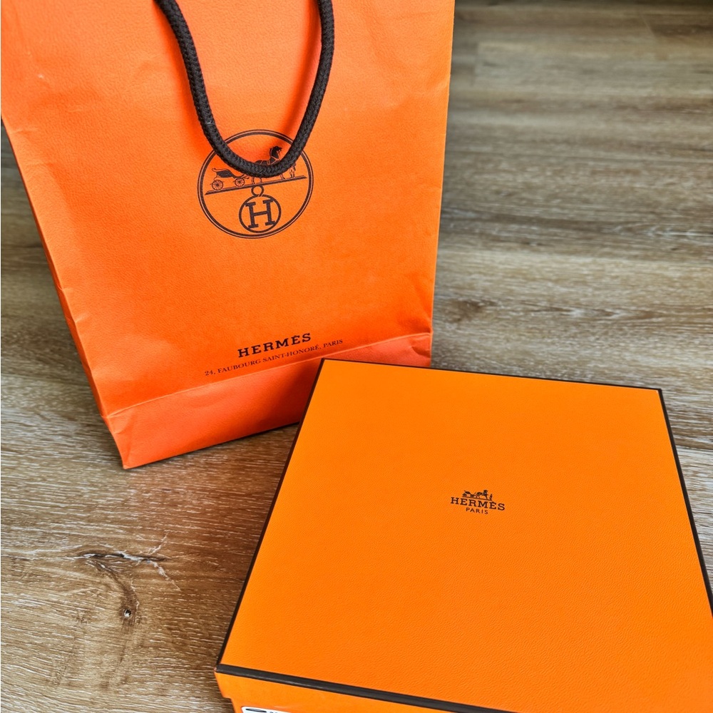 Hermès Orange Belt Box and Bag